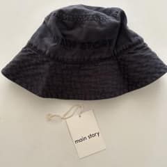 main story ブラック バケットハット s/m 未使用 main story バケットハットM-L - メルカリ
