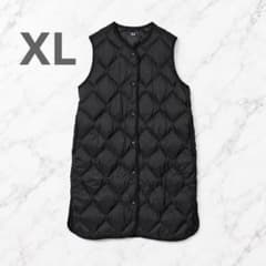 UNIQLO ユニクロ XL ウルトラライトダウン ロングベスト 黒ブラック