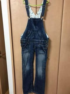 週末sale☆ ロデオクラウンズ デニムサロペットのサムネイル