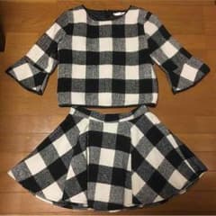 うさこ様専用♡チェック柄♡七分袖セットアップ♡のサムネイル