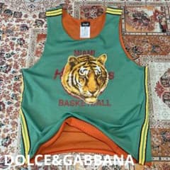 希少　レア　DOLCE&GABBANA メッシュ　バスケ　タンクトップ スポーツのサムネイル