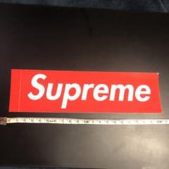 Supreme ロゴステッカー レッド 約20cmのサムネイル
