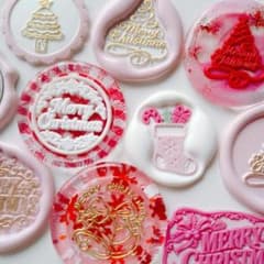 シーリングワックス୨୧封蝋ステッカー クリスマス 10枚 805 - メルカリ