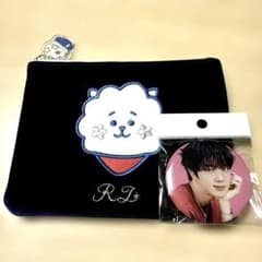 BT21 RJ 파우치 캔 배지 세트