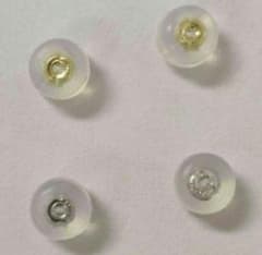 k18　K18WGシリコンピアスキャッチ ２セットのサムネイル