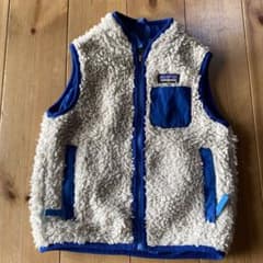 patagonia フリースベスト アイボリー3T/ネイビーのサムネイル