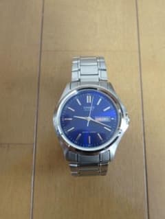 CASIO MTP-1294 青 ステンレス腕時計のサムネイル