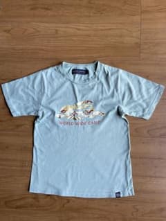 140cm キャンプデザイン　クリフメイヤー　半袖Tシャツ　プリントのサムネイル