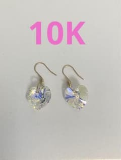 cui-cui】ハートピアス 10K - メルカリ