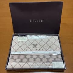 新品CELINE セリーヌ 希少マカダム柄バスタオル 60×120cmブラウン