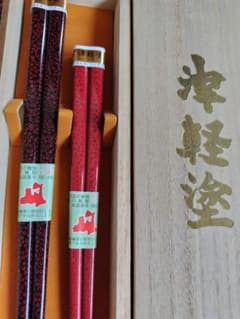 津軽塗菜々子 夫婦箸 木箱入りのサムネイル