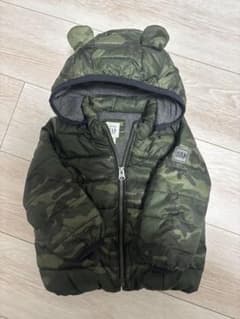 baby GAP ベビーアウター 迷彩柄 クマ耳フード ダウンのサムネイル