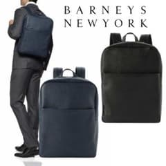バーニーズニューヨーク バックパック リュック レザー 定価約5万円 黒