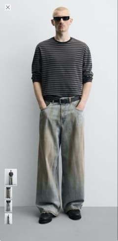【新品】zara アクネ　バギーフィットデニム　40 完売品』 ZARA アクネ バギーフィットデニム 40 - メルカリ