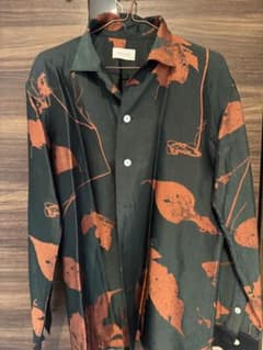 BED J.W. FORD 長袖シャツ 黒とオレンジの葉柄 サイズ1 - メルカリ