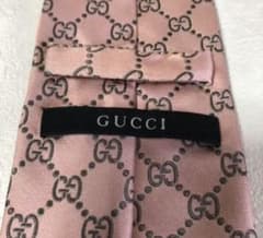 GUCCI ネクタイ GG柄 ピンクのサムネイル