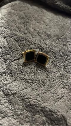 ゴールドカラー スクエア カフスボタンのサムネイル