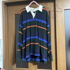 Eddie Bauer ラガーシャツ 長袖 ボーダーのサムネイル