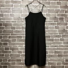 【mir.. ×eiko】クロスリボン無地キャミソールワンピース