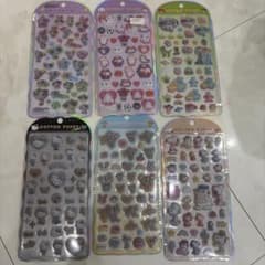 COTTON PUFFY シール 6種セットのサムネイル