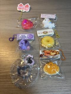 ミニスクイーズ キーホルダー 6点セット まとめ売りのサムネイル