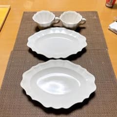 スタジオm マノワオーバル２７０プレート＆マノワマグ　ペアセット スタジオm マノワオーバル270プレート＆マノワマグ ペアセット