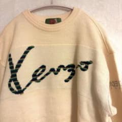 ケンゾーゴルフKENZO GOLF セーター サイズ5Kウール刺繍 日本製 ケンゾーゴルフKENZO GOLF セーター サイズ5Kウール刺繍 日本製