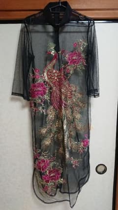 チャイナ服 シースルー スパンコールのサムネイル
