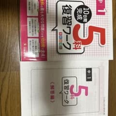 中1/復習ワーク5科 10日間完成のサムネイル