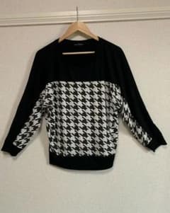 美品 LAZY DAYSY 千鳥柄 長袖のサムネイル
