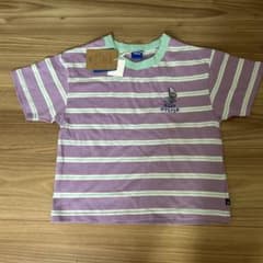 Disney ベビーオイスター ボーダーTシャツ パープルのサムネイル