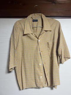 オールドUNIQLO チェック柄 半袖シャツ Lのサムネイル