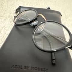AZUL BY MOUSSY ブラックラウンドメガネ ケース付きのサムネイル