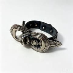 TOGA VIRILIS Metal Concho Leather Bracelet