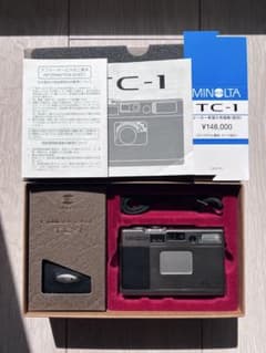 MINOLTA TC-1 箱付き 美品・動作確認済】MINOLTA TC-1 後期寄り 外箱・ケース付 - メルカリ