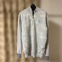Munsingwear グレー ジップアップセーター　裏地ありのサムネイル