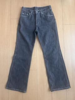 デニムパンツ グレー ハートステッチ B3のサムネイル