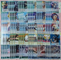 ワンピースカード 青緑ルフィ 青バギー デッキ デッキパーツ セット ②