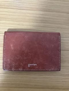 genten ブラウン レザー 名刺入れのサムネイル