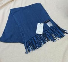【新品 未使用】ALAIN DELON Bon Voyage マフラー ブルーのサムネイル