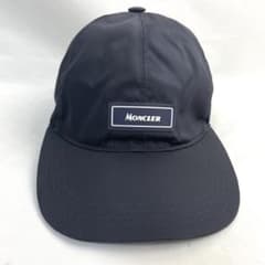 MONCLER モンクレール キャップ 帽子 ナイロン M ネイビーワッペン MONCLER モンクレール キャップ 帽子 ナイロン M ネイビーワッペン