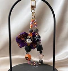 ハンドメイド ハロウィン ビーズキーホルダーのサムネイル