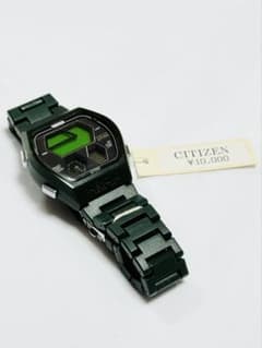 新品・未使用】CITIZEN シチズン デジタルウォッチ C352 グリーン 