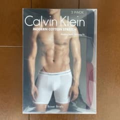 カルバンクライン ボクサーパンツ モダンコットンストレッチ 2枚組（赤・青）のサムネイル