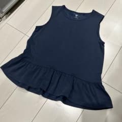 UNIQLO キッズ ノースリーブ 140cm ネイビー　ユニクロのサムネイル