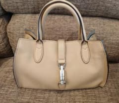 GUCCI グッチ ニュージャッキー レザー ハンドバッグ 保証書・巾着付き