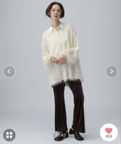 バ*☆様 フリンジドッキングシャツチュニックのサムネイル