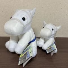 ソダシ　桜花賞　Sサイズ 競馬　ぬいぐるみ ソダシ」ぬいぐるみ桜花賞VerサイズM & S 2個セット＋競馬グッズ