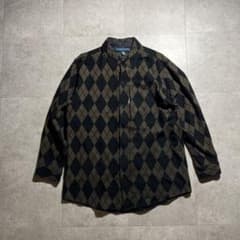 00s Vandalize アーガイル 長袖シャツ ウール ギミック - メルカリ