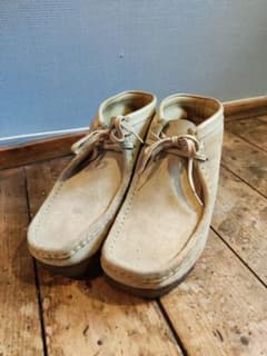 Clarks　クラークス　ベージュ 本革スエード 35405のサムネイル